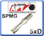 U-Drills 5xD for SPMG Inserts 16-45mm Diameter