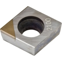 CCMW 09T304 CBN2100 CBN Turning Insert for Hardened Steel 45-65 HRC Continuous Cutting