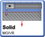 MGIVR Carbide Shank Grooving Bars for MGMN Inserts