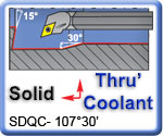 10730' SDQCR Carbide Shank Boring Bars for DCMT Inserts