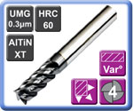 Carbide End Mills for Stainless and HRSA 4 Flute AlTiN-XT Coated