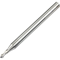 APB2-04015050 2 Flute Ball Nose Carbide End Mill for Aluminium and Non Ferrous Materials 1.5mm Diameter Ultra Polished