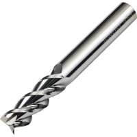 APR3-04040050-R1.0 3 Flute Corner Radius Carbide End Mill for Aluminium, Non Ferrous Materials 4mm Diameter Ultra Polished R1