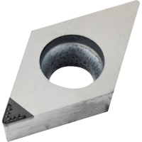 DCGW 070204 CB PCD2 Diamond Turning Insert for Aluminium Alloys less than 8% Si with Chip Geometry