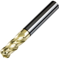 HRR4-08080060-R2.0 4 Flute Corner Rad End Mill for Titanum and HRSA 8mm Diameter R2.0 AlTiN-ZrN Coated