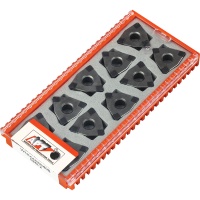 WNMA 080408 CBN2-6E Turning Insert for Hardened Steel 45-65 HRC Interrupted Cutting 8 Edges