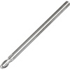 APB2-04040075 2 Flute Ball Nose Carbide End Mill for Aluminium and Non Ferrous Materials 4mm Diameter Ultra Polished 75mm Long